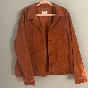 Burnt Orange Corduroy Jacket
